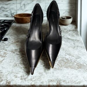 Michael Kors Kasia leather kitten pump